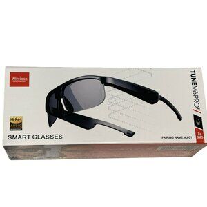 Wireless Smart Glasses TuneM6 Pro BT With Hi-Res Audio 360° VR 8H Battery Black